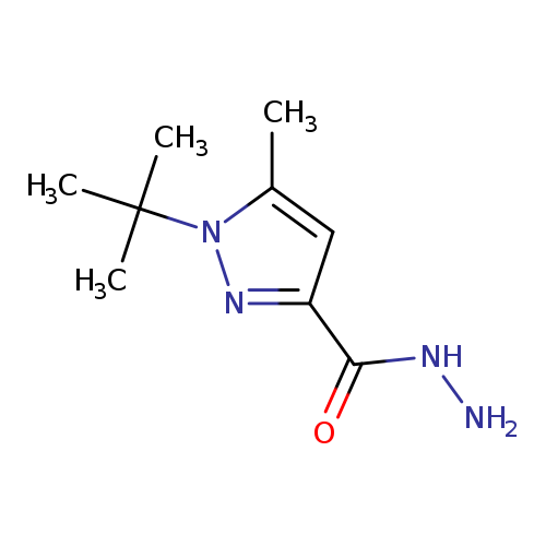 1H-Pyrazole-3-carboxylic acid, 1-(1,1-dimethylethyl)-5-methyl-, hydrazide