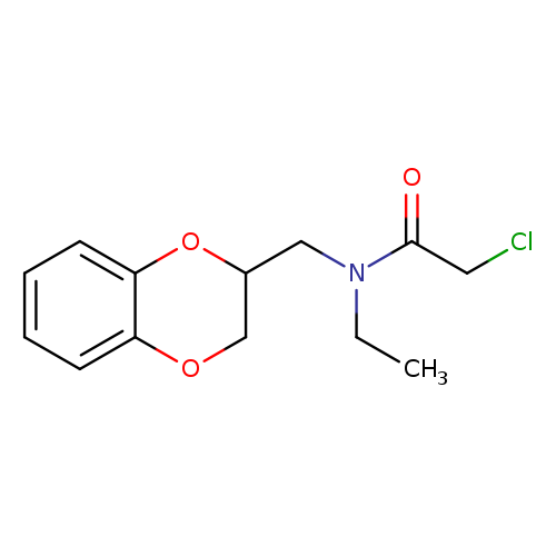 2-chloro-N-(2,3-dihydro-1,4-benzodioxin-2-ylmethyl)-N-ethylacetamide