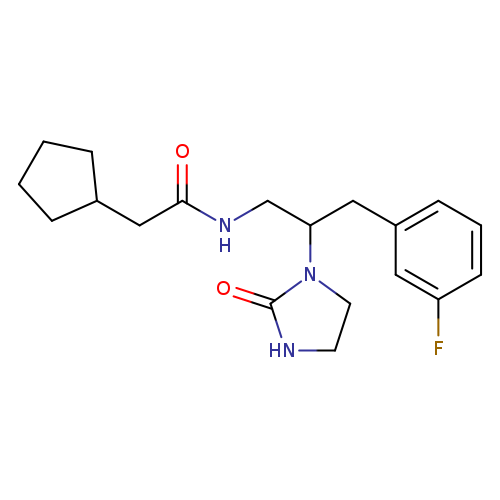 2-cyclopentyl-N-[3-(3-fluorophenyl)-2-(2-oxoimidazolidin-1-yl)propyl]acetamide