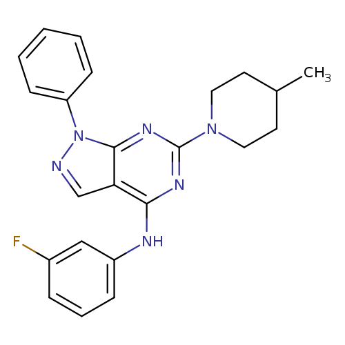 N-(3-fluorophenyl)-6-(4-methylpiperidin-1-yl)-1-phenyl-1H-pyrazolo[3,4-d]pyrimidin-4-amine
