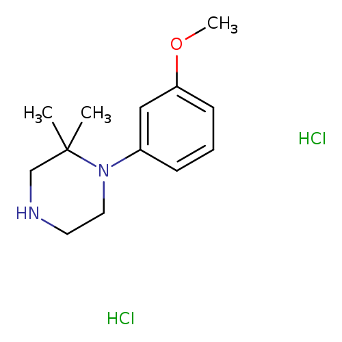 1-(3-methoxyphenyl)-2,2-dimethylpiperazine dihydrochloride