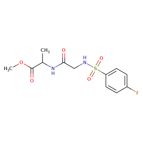 methyl 2-[2-(4-fluorobenzenesulfonamido)acetamido]propanoate