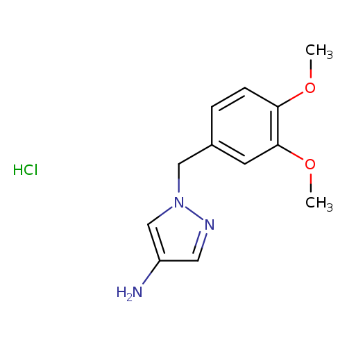 1-[(3,4-dimethoxyphenyl)methyl]-1H-pyrazol-4-amine hydrochloride
