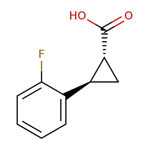 Cyclopropanecarboxylic acid, 2-(2-fluorophenyl)-, (1R,2R)-rel-