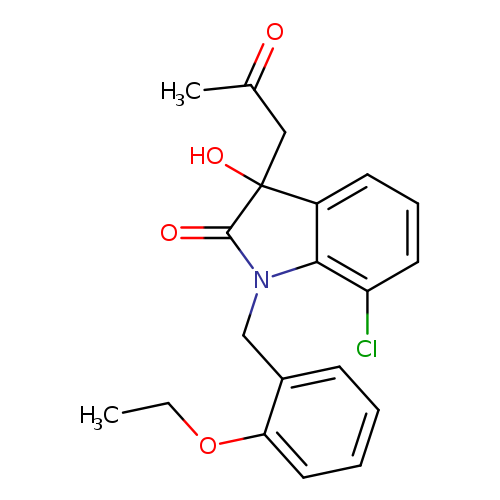 7-chloro-1-[(2-ethoxyphenyl)methyl]-3-hydroxy-3-(2-oxopropyl)-2,3-dihydro-1H-indol-2-one