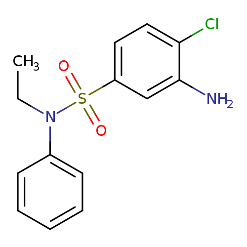3-amino-4-chloro-N-ethyl-N-phenylbenzene-1-sulfonamide