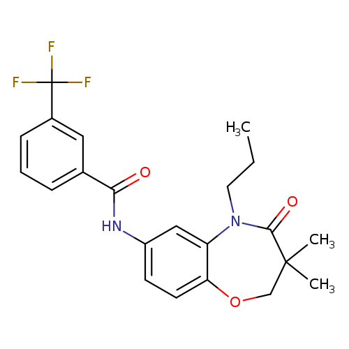 N-(3,3-dimethyl-4-oxo-5-propyl-2,3,4,5-tetrahydro-1,5-benzoxazepin-7-yl)-3-(trifluoromethyl)benzamide