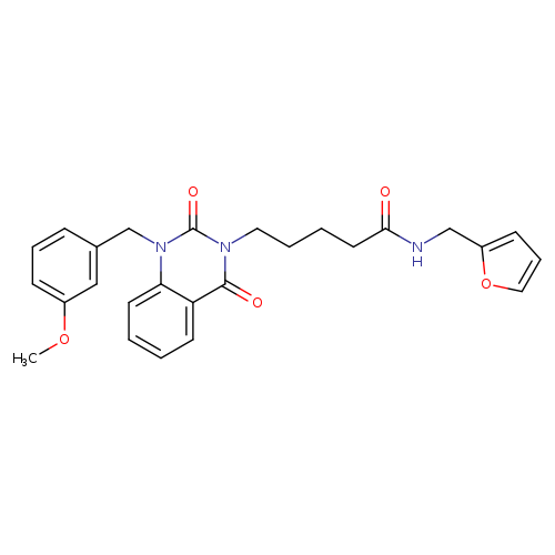 N-[(furan-2-yl)methyl]-5-{1-[(3-methoxyphenyl)methyl]-2,4-dioxo-1,2,3,4-tetrahydroquinazolin-3-yl}pentanamide