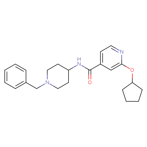 N-(1-benzylpiperidin-4-yl)-2-(cyclopentyloxy)pyridine-4-carboxamide