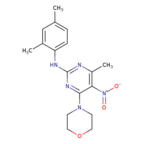 N-(2,4-dimethylphenyl)-4-methyl-6-(morpholin-4-yl)-5-nitropyrimidin-2-amine