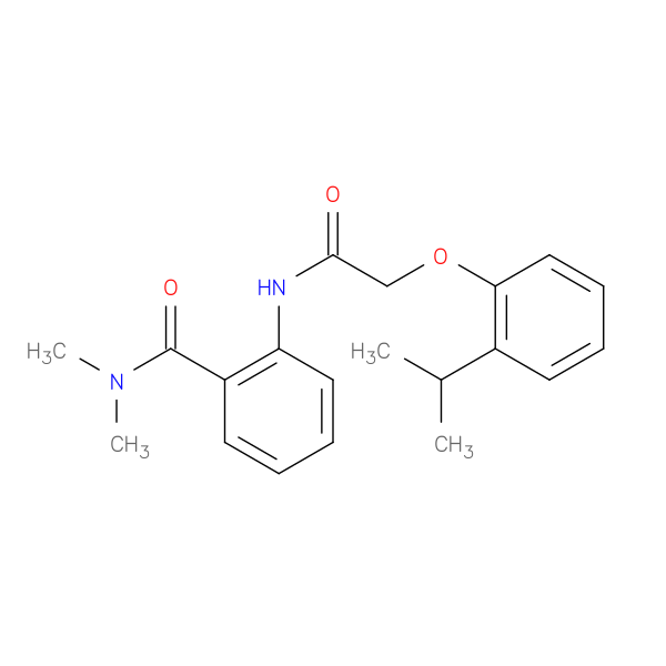 2-{[(2-isopropylphenoxy)acetyl]amino}-N,N-dimethylbenzamide