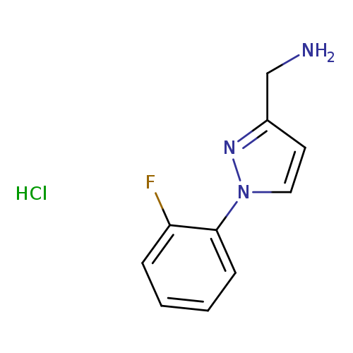 [1-(2-fluorophenyl)-1H-pyrazol-3-yl]methanamine hydrochloride