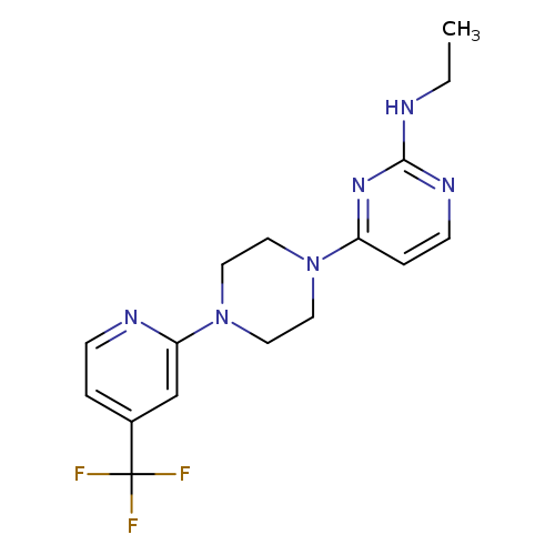 N-ethyl-4-{4-[4-(trifluoromethyl)pyridin-2-yl]piperazin-1-yl}pyrimidin-2-amine