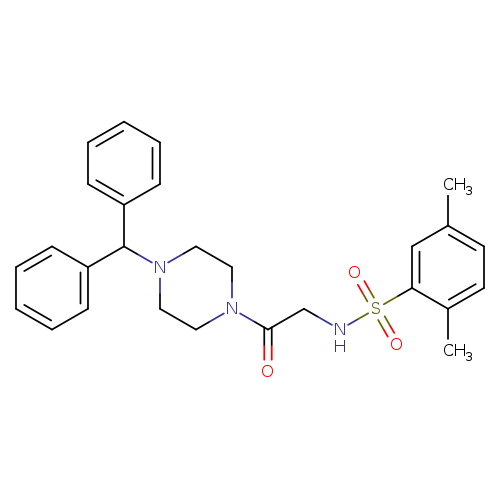 N-{2-[4-(diphenylmethyl)piperazin-1-yl]-2-oxoethyl}-2,5-dimethylbenzene-1-sulfonamide