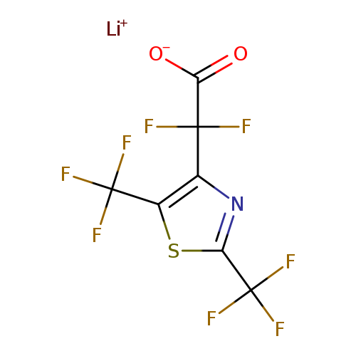 lithium(1+)2-[2,5-bis(trifluoromethyl)-1,3-thiazol-4-yl]-2,2-difluoroacetate