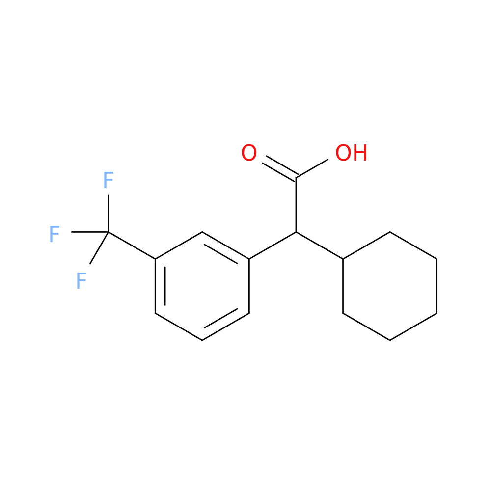 2-cyclohexyl-2-[3-(trifluoromethyl)phenyl]acetic acid