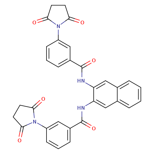 3-(2,5-dioxopyrrolidin-1-yl)-N-{3-[3-(2,5-dioxopyrrolidin-1-yl)benzamido]naphthalen-2-yl}benzamide