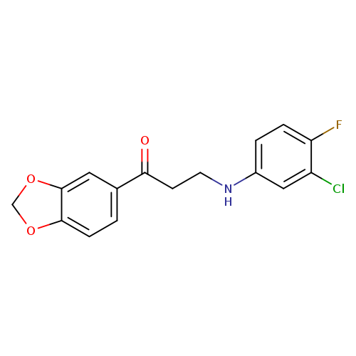 1-(2H-1,3-benzodioxol-5-yl)-3-[(3-chloro-4-fluorophenyl)amino]propan-1-one