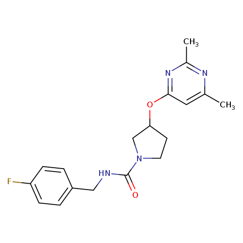 3-[(2,6-dimethylpyrimidin-4-yl)oxy]-N-[(4-fluorophenyl)methyl]pyrrolidine-1-carboxamide