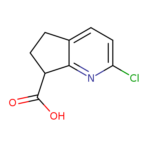 2-chloro-5H,6H,7H-cyclopenta[b]pyridine-7-carboxylicacid