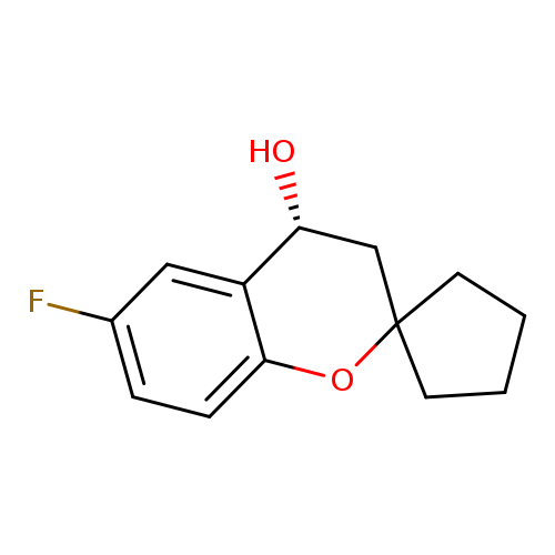 (4R)-6-fluoro-3,4-dihydrospiro[1-benzopyran-2,1'-cyclopentane]-4-ol