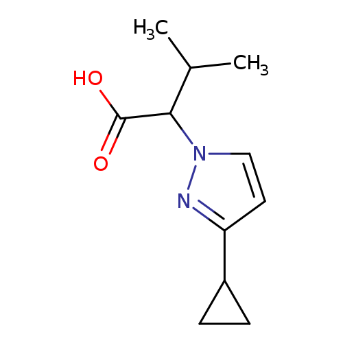 2-(3-cyclopropyl-1H-pyrazol-1-yl)-3-methylbutanoic acid