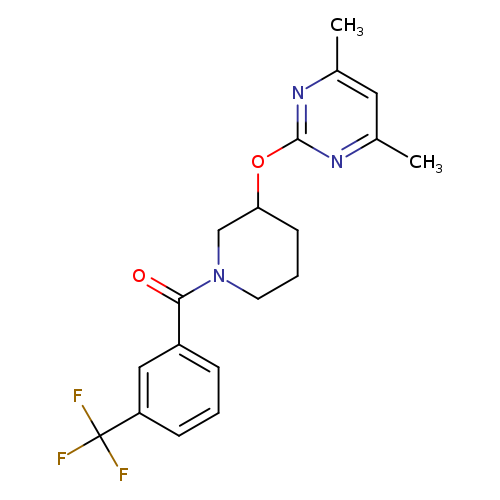 4,6-dimethyl-2-({1-[3-(trifluoromethyl)benzoyl]piperidin-3-yl}oxy)pyrimidine