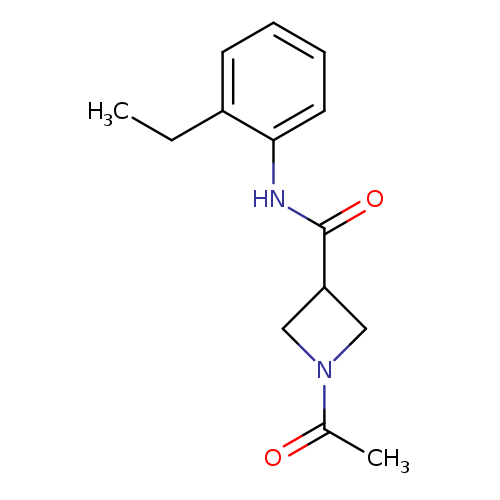 1-acetyl-N-(2-ethylphenyl)azetidine-3-carboxamide