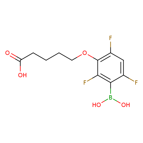 3-(4-Carboxybutoxy)-2,4,6-trifluorophenylboronic acid