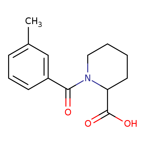 1-(3-methylbenzoyl)piperidine-2-carboxylic acid