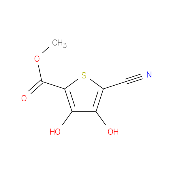 methyl 5-cyano-3,4-dihydroxythiophene-2-carboxylate