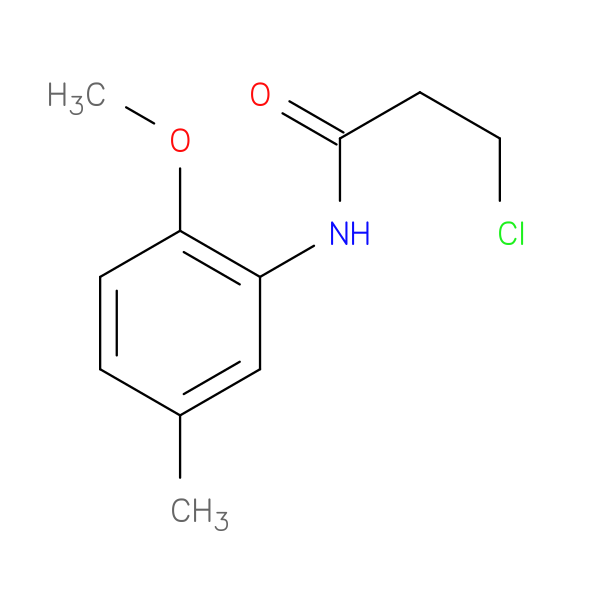 3-Chloro-n-(2-methoxy-5-methylphenyl)propanamide