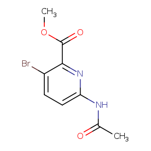 methyl 3-bromo-6-acetamidopyridine-2-carboxylate