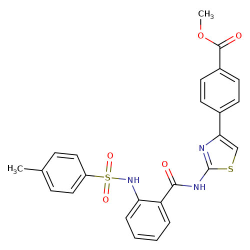 methyl 4-{2-[2-(4-methylbenzenesulfonamido)benzamido]-1,3-thiazol-4-yl}benzoate