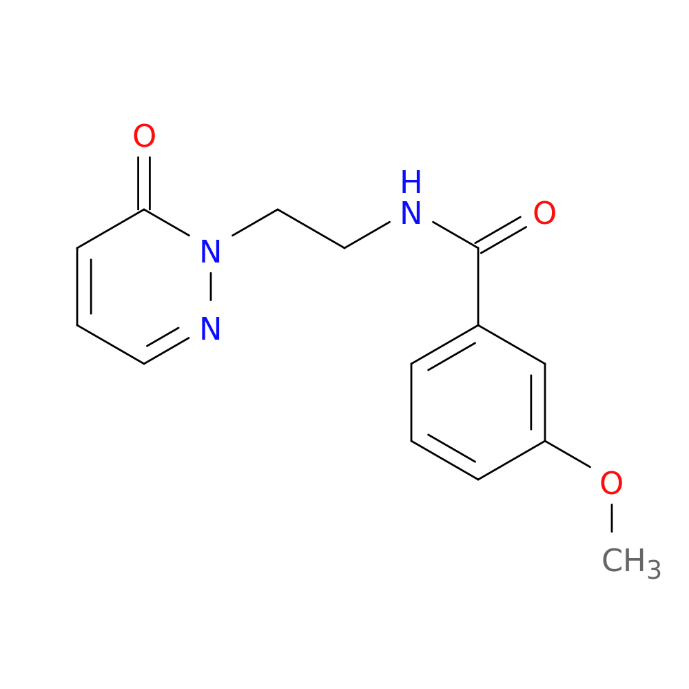 3-methoxy-N-[2-(6-oxo-1,6-dihydropyridazin-1-yl)ethyl]benzamide