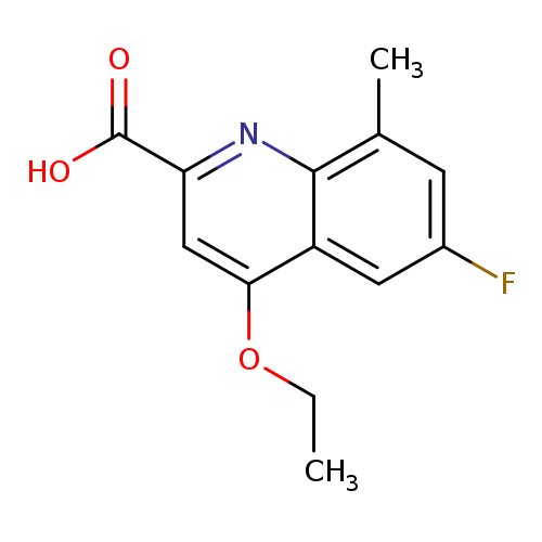 4-Ethoxy-6-fluoro-8-methylquinoline-2-carboxylic acid