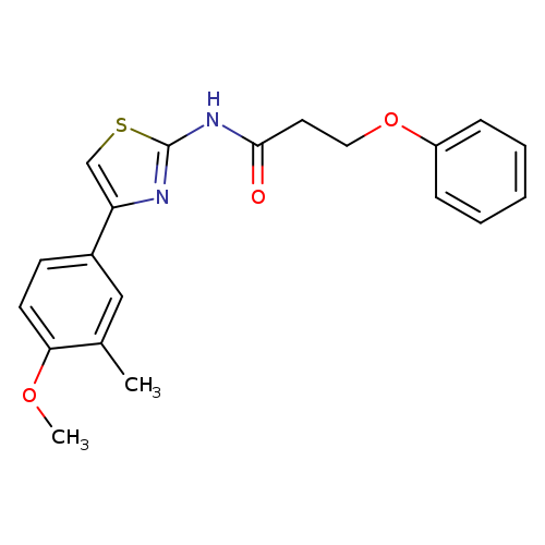 N-[4-(4-methoxy-3-methylphenyl)-1,3-thiazol-2-yl]-3-phenoxypropanamide