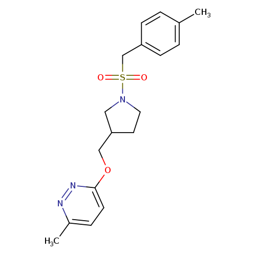 3-methyl-6-({1-[(4-methylphenyl)methanesulfonyl]pyrrolidin-3-yl}methoxy)pyridazine