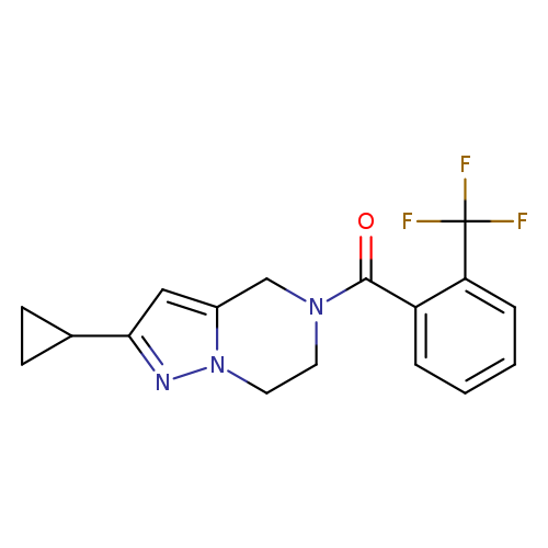 2-cyclopropyl-5-[2-(trifluoromethyl)benzoyl]-4H,5H,6H,7H-pyrazolo[1,5-a]pyrazine
