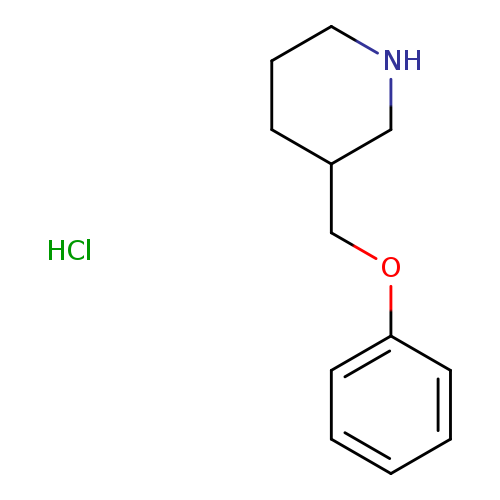 Piperidine, 3-(phenoxymethyl)-, hydrochloride (1:1)