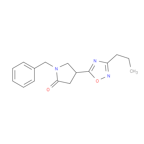 1-benzyl-4-(3-propyl-1,2,4-oxadiazol-5-yl)pyrrolidin-2-one