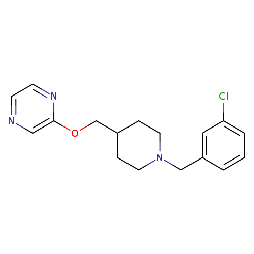 2-({1-[(3-chlorophenyl)methyl]piperidin-4-yl}methoxy)pyrazine