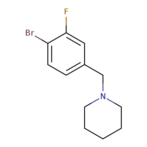 1-[(4-Bromo-3-fluorophenyl)methyl]piperidine