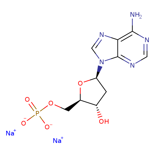 Sodium ((2R,3S,5R)-5-(6-amino-9H-purin-9-yl)-3-hydroxytetrahydrofuran-2-yl)methyl phosphate