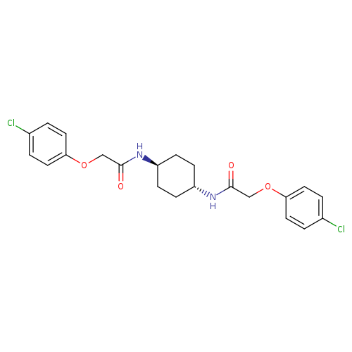 Acetamide, N,N'-trans-1,4-cyclohexanediylbis[2-(4-chlorophenoxy)-