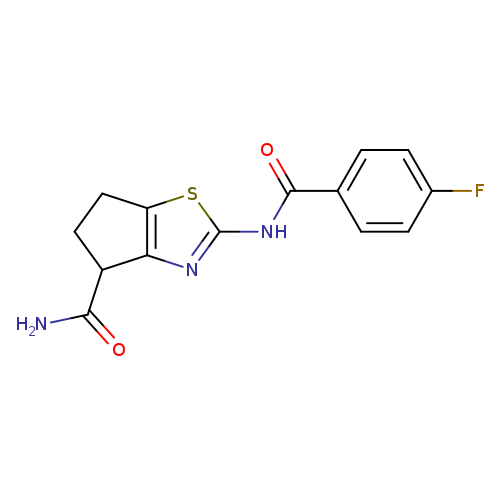 2-(4-fluorobenzamido)-4H,5H,6H-cyclopenta[d][1,3]thiazole-4-carboxamide