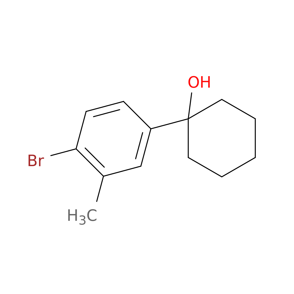 1-(4-bromo-3-methylphenyl)cyclohexan-1-ol