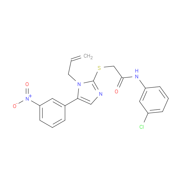 N-(3-chlorophenyl)-2-{[5-(3-nitrophenyl)-1-(prop-2-en-1-yl)-1H-imidazol-2-yl]sulfanyl}acetamide