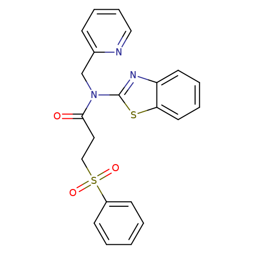 3-(benzenesulfonyl)-N-(1,3-benzothiazol-2-yl)-N-[(pyridin-2-yl)methyl]propanamide