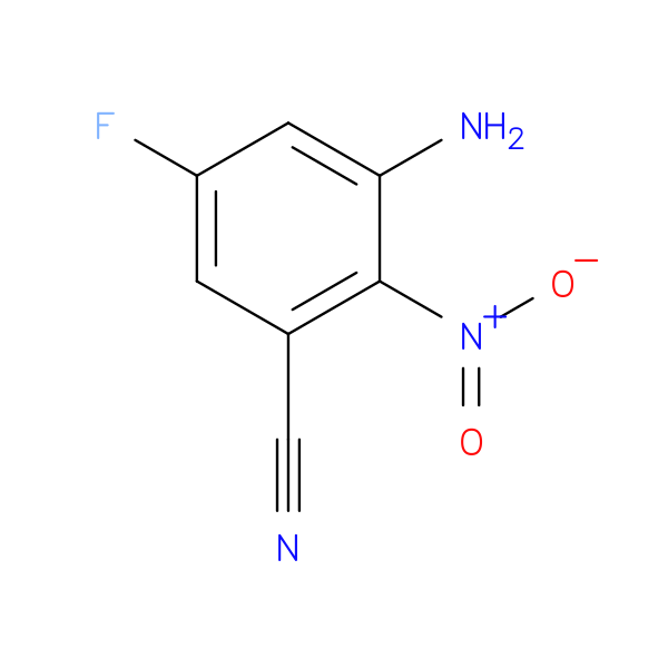 3-amino-5-fluoro-2-nitrobenzonitrile